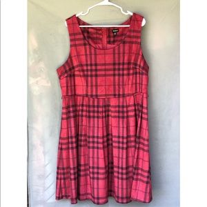 Red & Black Plaid Torrid Skater Dress🤩